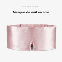 Masque de nuit en soie Rosée de Mai, 100 % soie de mûrier