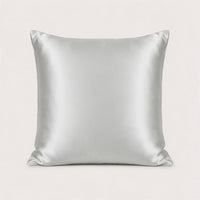 Taie d'oreiller en soie Gris Perle, format 65 × 65 cm