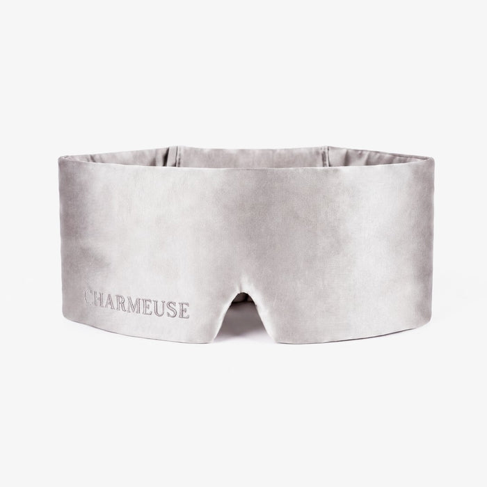 Masque de nuit en soie Gris Perle