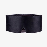 Masque de nuit en soie Velours Noir