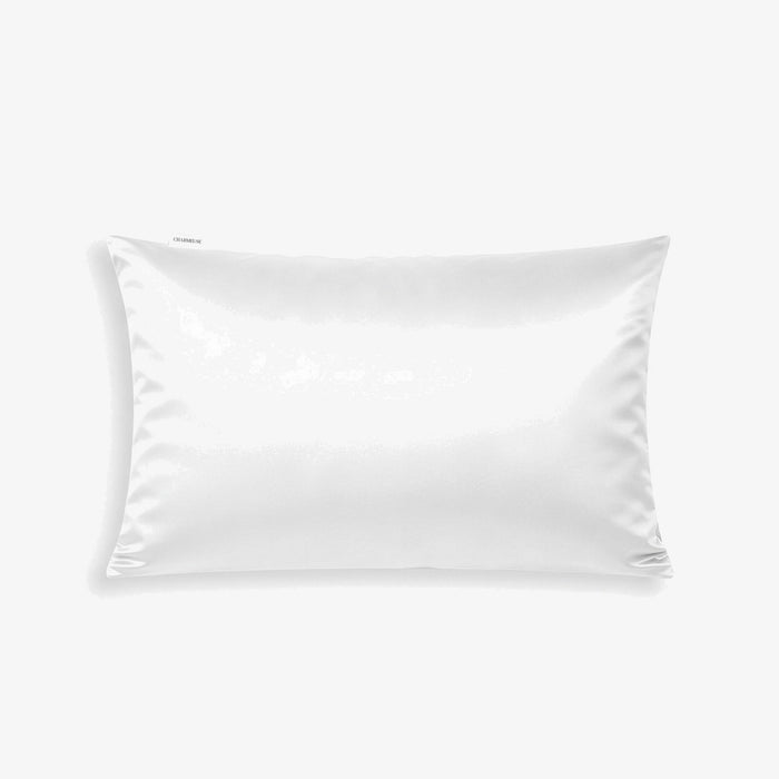 Taie d'oreiller en soie Blanc Ivoire, 100 % soie de mûrier