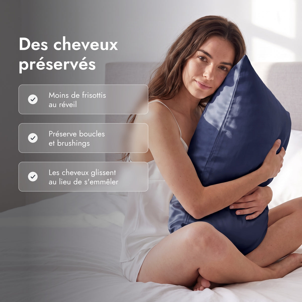 Des cheveux préservés par la soie